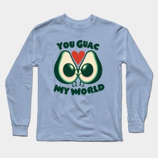 You Guac My World Retro Funny Long Sleeve T-Shirt